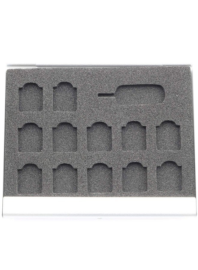 TAODAN Nano SIM Card Holder with Eject Pin,SIM Card Adapters Aluminum Alloy Storage Case Silver - Image 3