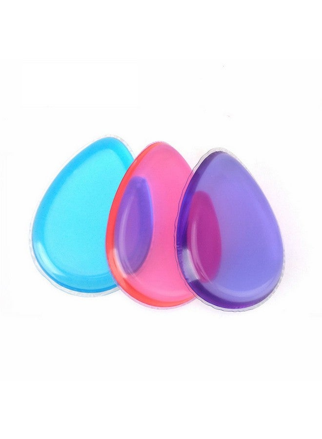 فوكس إسفنجة مكياج جيلي قابلة للغسل من السيليكون من فوك، أداة تجميل خالية من العيوب (أزرق مائي) - Image 2