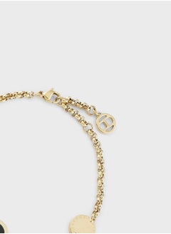 TOMMY HILFIGER Ionic Gold Plated Steel & Black Onyx Stone Bracelet  - Image 2