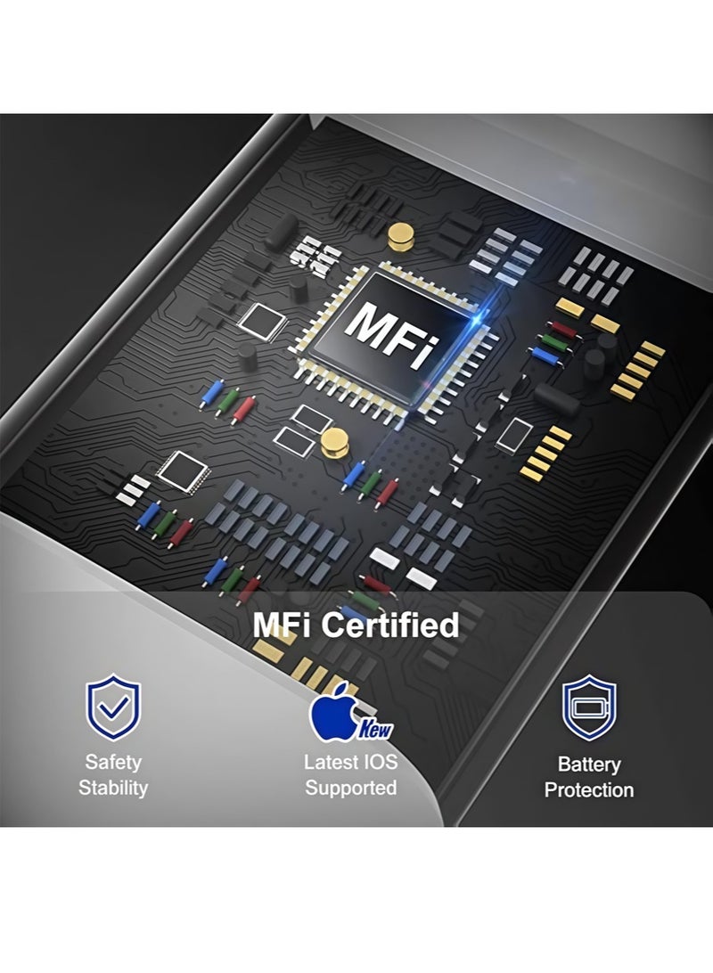 iPhone Charger Cable 1M【MFi Certified】 USB C to Lightning Cable Fast Charging Power Delivery PD 20W iPhone Cable for iPhone 14/14 Pro/14 Plus/14 Pro Max, iPad Pro, iPhone 8-13 All Series - Image 5