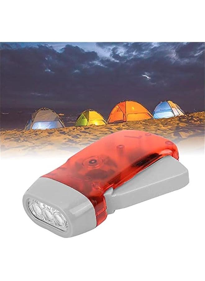 Generic - LED Torch Emergency Flashlight Lamp,Hand Crank Flashlight, Outdoor Mini Manual Hand Crank Torch for Camping Home Car Emergency Survival Gear Self Powered Charging Torch Dynamo, Flashlight Hand C - Image 1