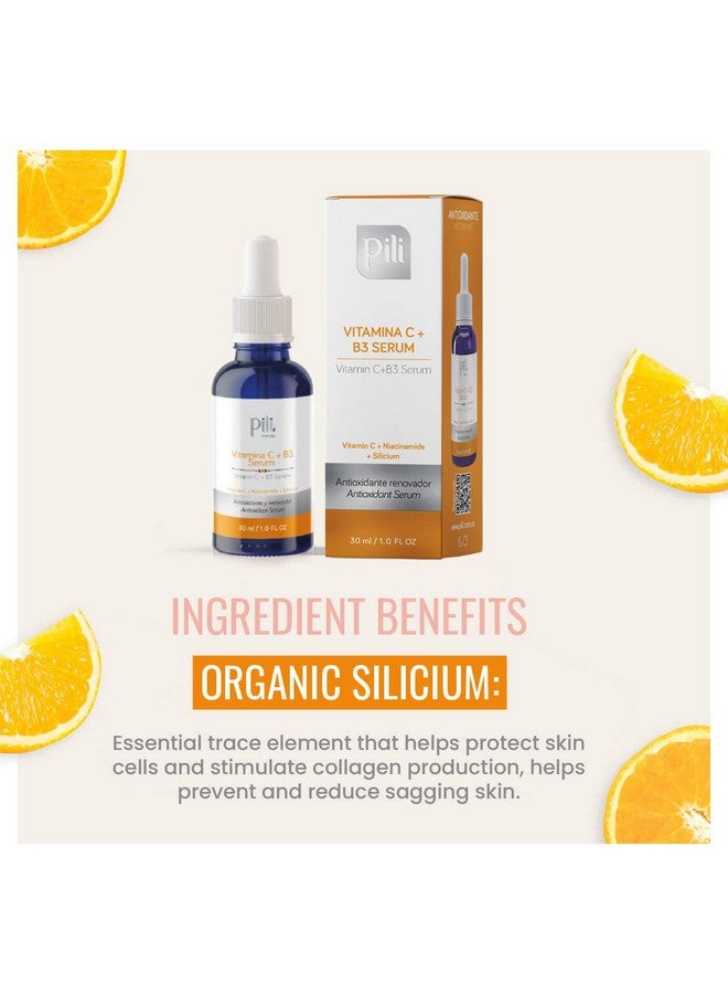 Pili Vitamin C Serum Plus Niacinamide And Organic Silicium. For All Skin Types Even Oily Or Acneprone Skins. 1 Oz. - Image 5