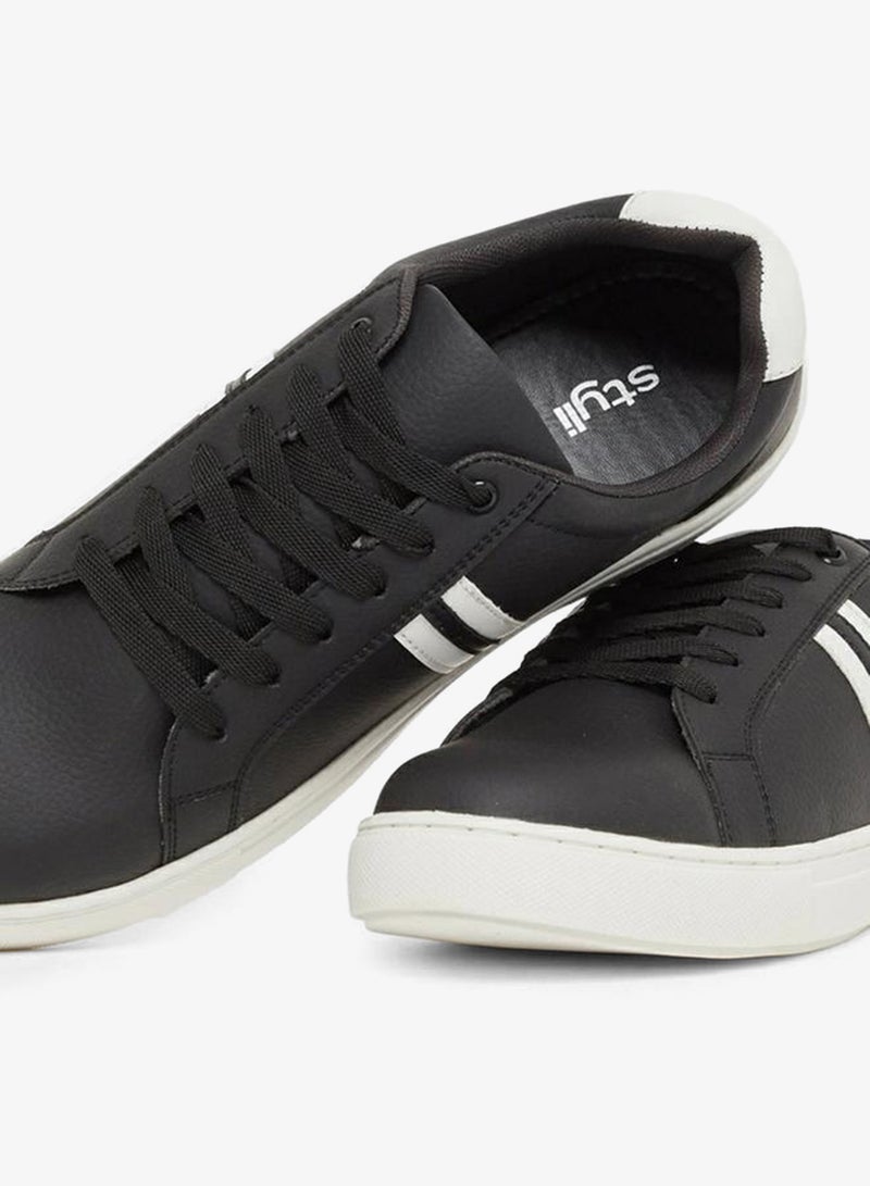 Styli Active Twin Stripe Lace Up Court Sneakers - Image 4