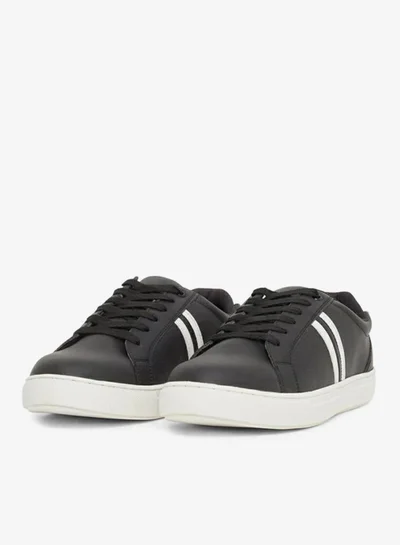 Styli Twin Stripe Lace Up Court Sneakers