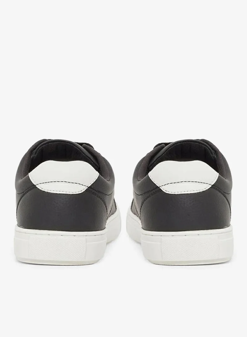 Styli Twin Stripe Lace Up Court Sneakers