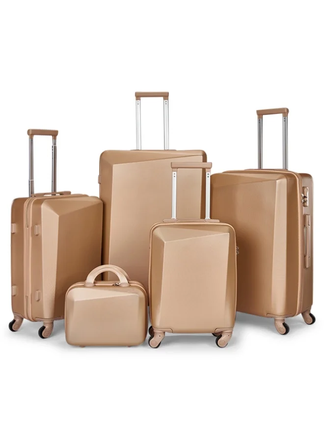Limra Luggage set 5 pieces travel Bags with a distinctive design from limra Gold