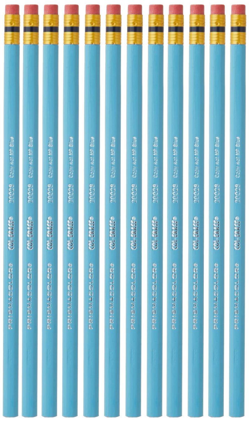 Prismacolor Col-Erase Erasable Colored Pencils, Non-Photo Blue, 12-Count - 20028 - Image 1