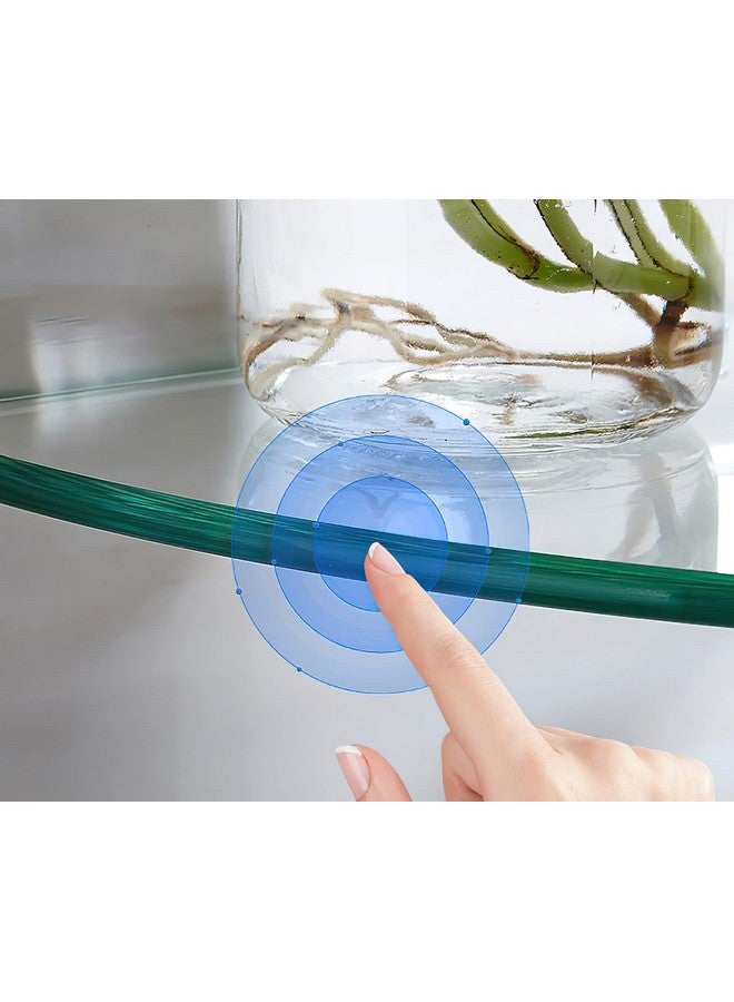 Kingrol Kingrol 3 Pack Glass Bathroom Shower Shelves, Extra Thick Wall Mounted Shelves, Clear Floating Corner Shelves for Kitchen, Bathroom, Living Room, Office  - Image 5