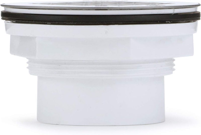 Oatey 42097 PVC-Solvent Weld Shower Drain with Stainless Steel Strainer, 2-Inch - Image 4