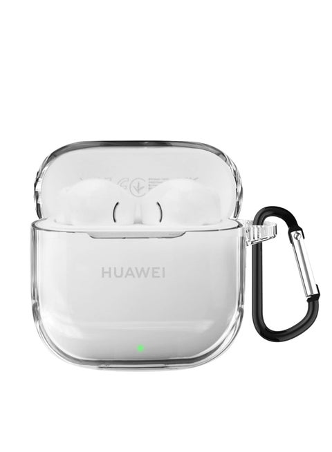 For Huawei Freebuds SE2 Case, Clear TPU Protective Case with Keychain clear