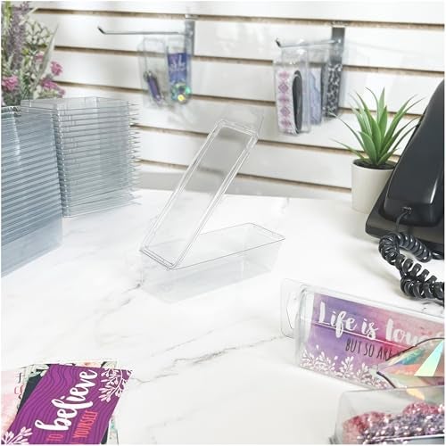 Collecting Warehouse Clear Plastic Clamshell Package/Storage Container, 4.19" H x 1.5" W x 1.25" D, Pack of 10 - Image 3