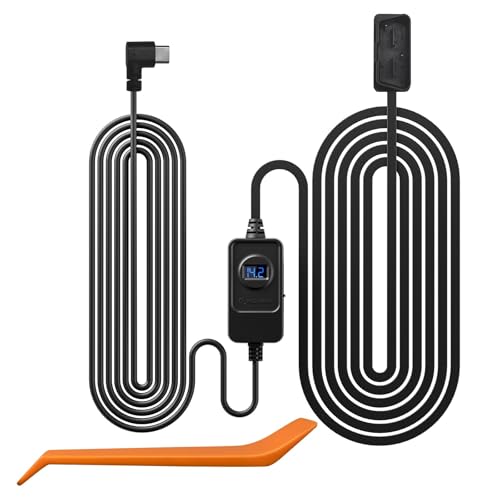 REDTIGER مجموعة كابل الطاقة REDTIGER Dash Cam OBD Hardwire Kit نوع USB C، 10 قدم 12V-24V إلى 5V، لكاميرا داش، حماية من الجهد المنخفض - Image 1