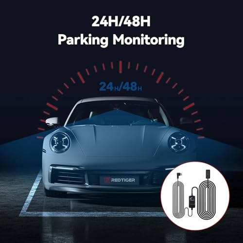 REDTIGER مجموعة كابل الطاقة REDTIGER Dash Cam OBD Hardwire Kit نوع USB C، 10 قدم 12V-24V إلى 5V، لكاميرا داش، حماية من الجهد المنخفض - Image 2