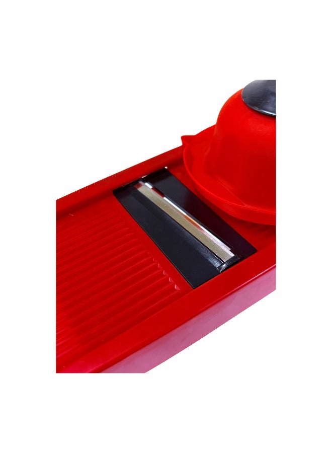 7-in-1 Multipurpose Vegetable Slicer & Grater Set with Storage Box – Manual Chopper with Interchangeable Blades, Hand Guard & Peeler  - Image 4