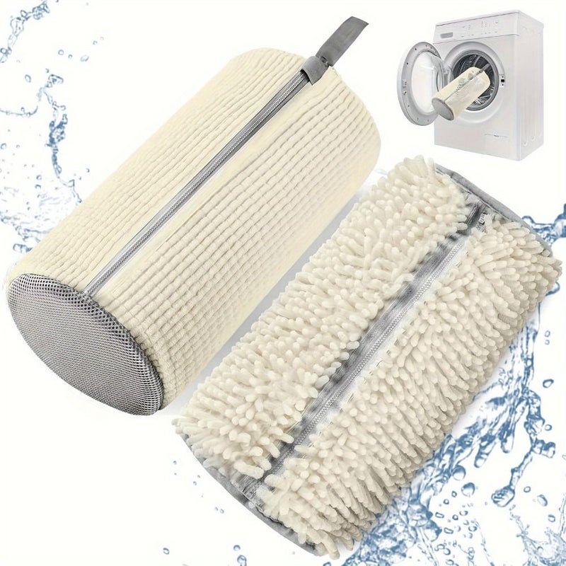 Reusable Heavy Duty Cylinder Laundry Bag for Shoes Clothes Delicates - Image 1