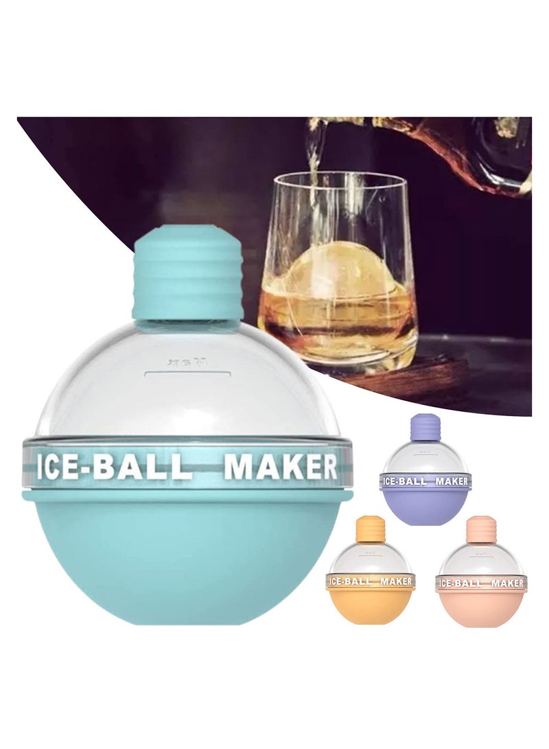 MissTiara Set of 4 New Creative Bulb Ice Molds with Funnel Large Round Ice Cube Ball Maker for Cocktail Whiskey Home Cold Drink Baby Food Jelly Chocolate BPA Free - Image 3
