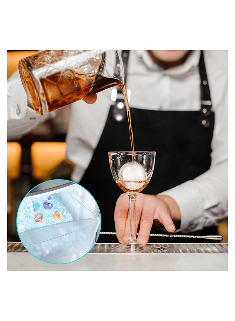 MissTiara Set of 4 New Creative Bulb Ice Molds with Funnel Large Round Ice Cube Ball Maker for Cocktail Whiskey Home Cold Drink Baby Food Jelly Chocolate BPA Free - Image 5