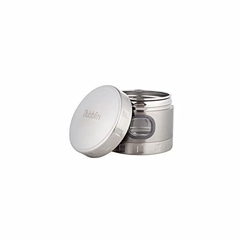 DUBBLIN Stainless Steel Storage jar container Fresher screw lid transparent visible window food safe steel Storage container 500 ml, 1 Piece, Silver - Image 2
