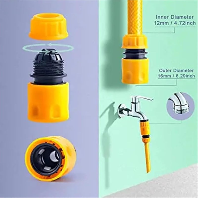 Hose Quick Connect Fittings 20PCS For 12 16 25mm Hoses Garden Irrigation Accessories Color 4201 - Image 5