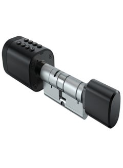 areb AREB SMART LOCK CYLINDER BLACK C1SLLWYB  Fingerprint PIN Code IC Card Mechanical Key Wi Fi App Control Auto Lock Anti Theft Security for Home Office Commercial Residential Use  - Image 2
