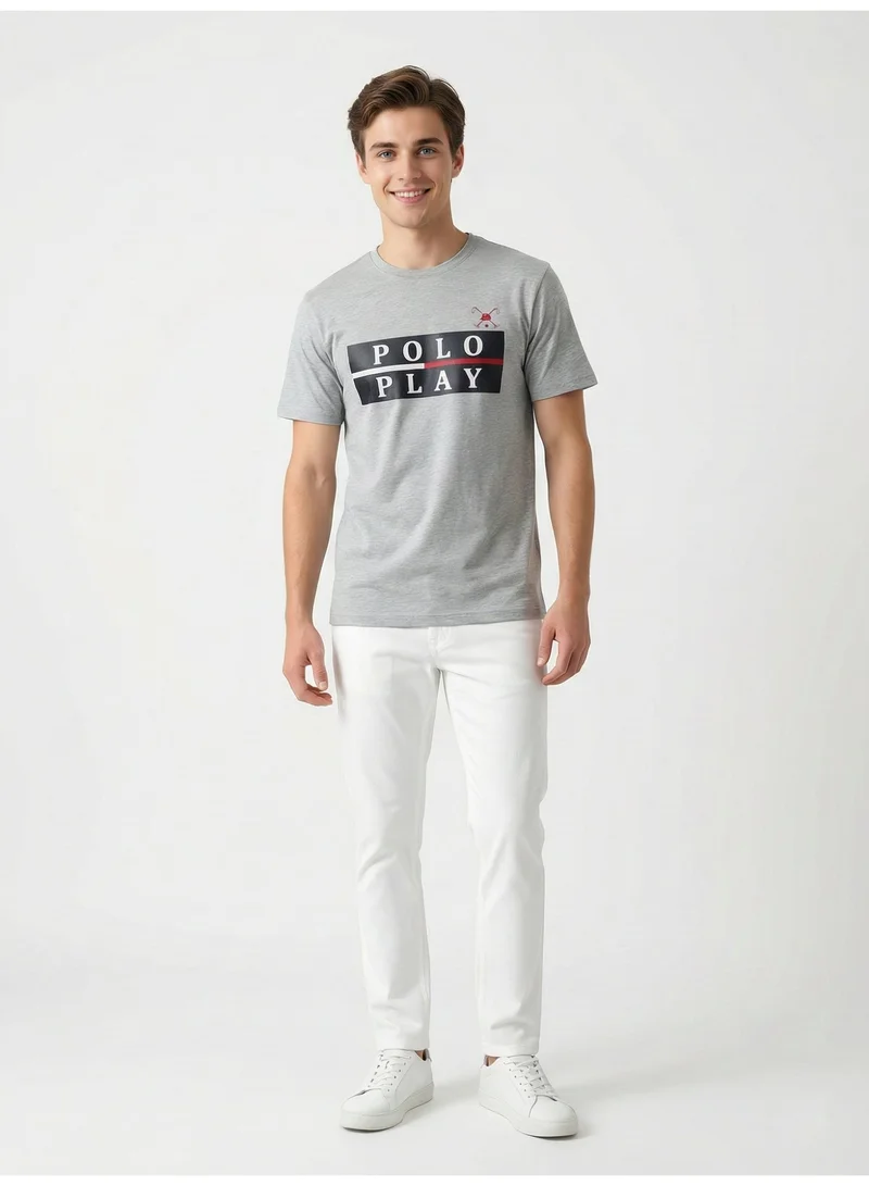Polo Play Mens Graphic T-shirt -GREY