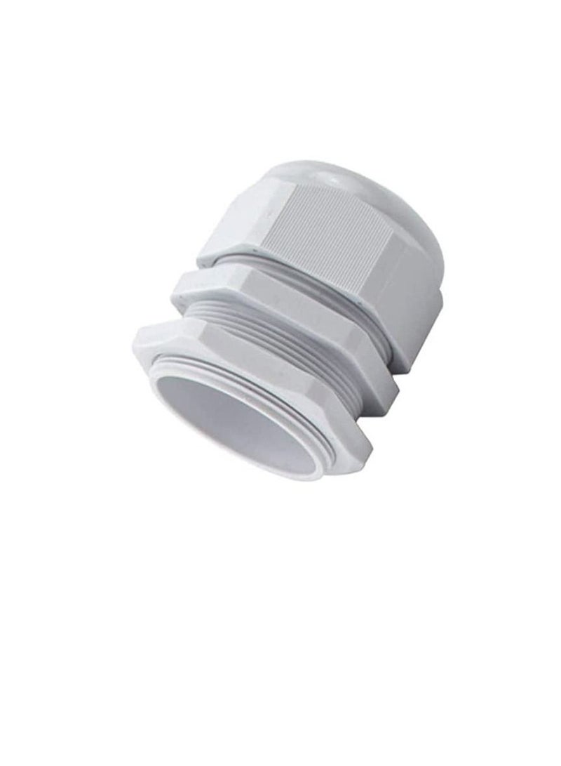 Armoured Cable Gland Kit for Outdoor Sockets and Junction Boxes & Industrial Use with Lock Nut PVC Shroud and Earth Tag (32L, CW) - Image 1