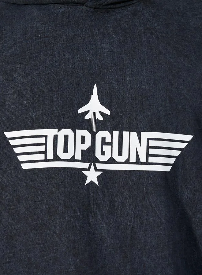Styli Styli Top Gun Graphic Print Oversized Hoodie