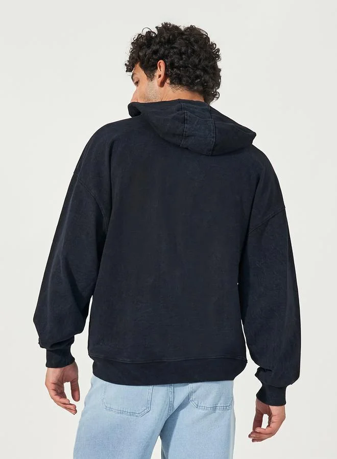 Styli Styli Top Gun Graphic Print Oversized Hoodie