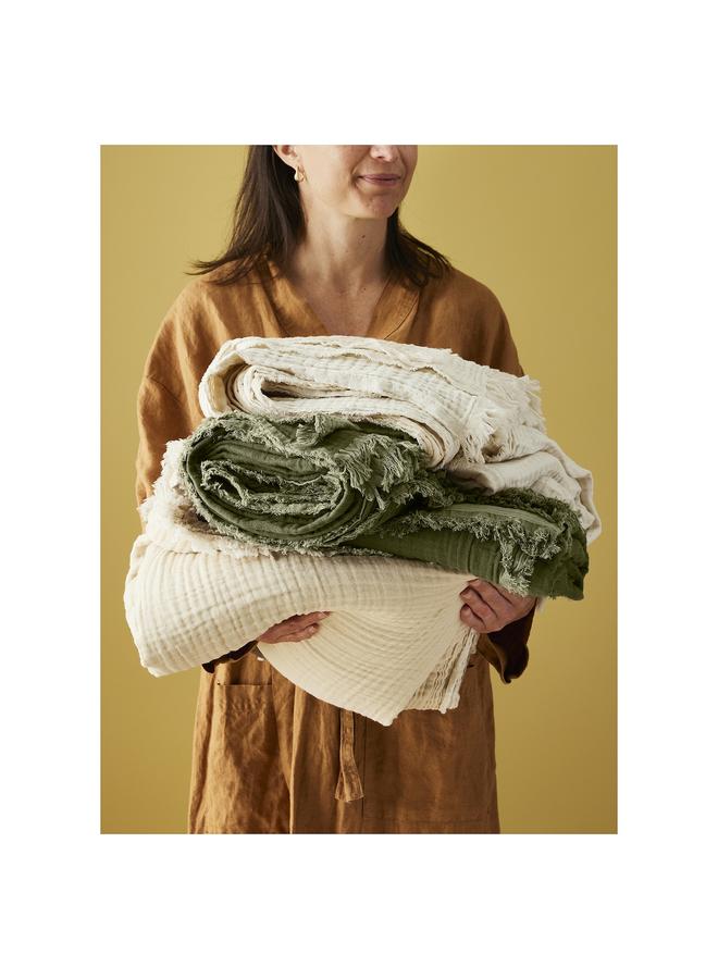 Zaboon Throw, grey-green, 150x200 cm - Image 4