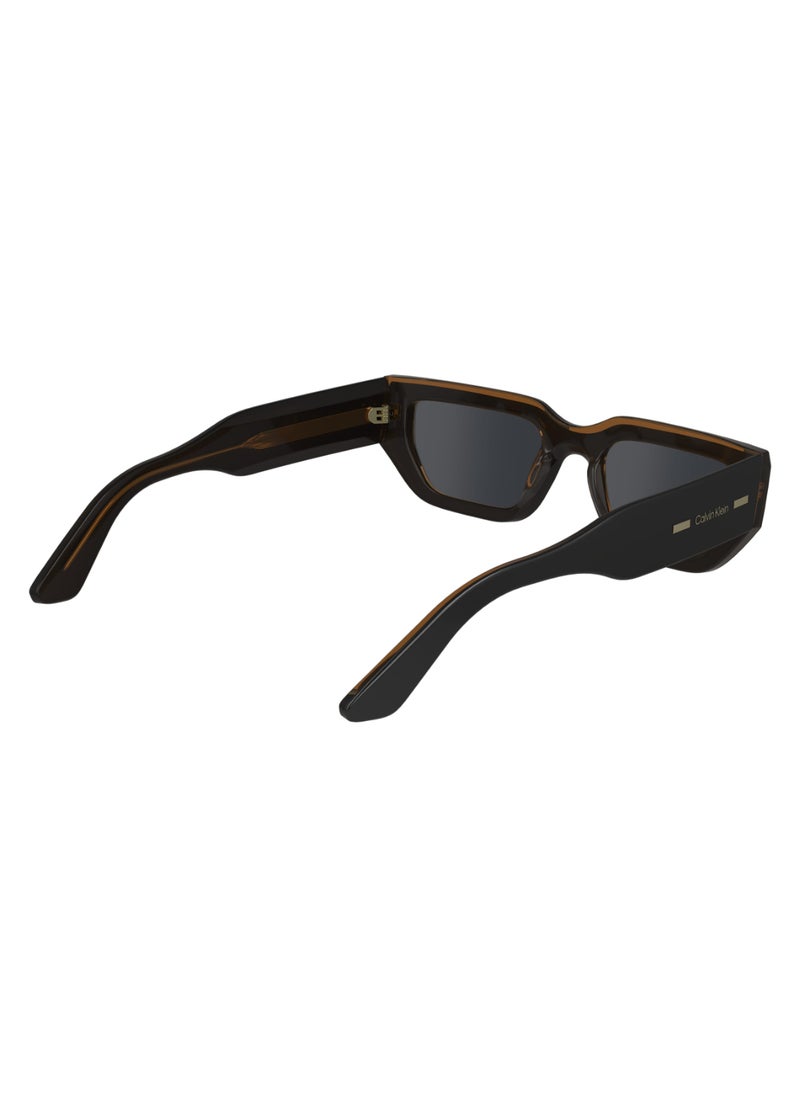 CALVIN KLEIN - FULL RIM ACETATE MODIFIED RECTANGLE CALVIN KLEIN SUN CK24500S  5119 (002) BLACK/CHARCOAL - Image 1