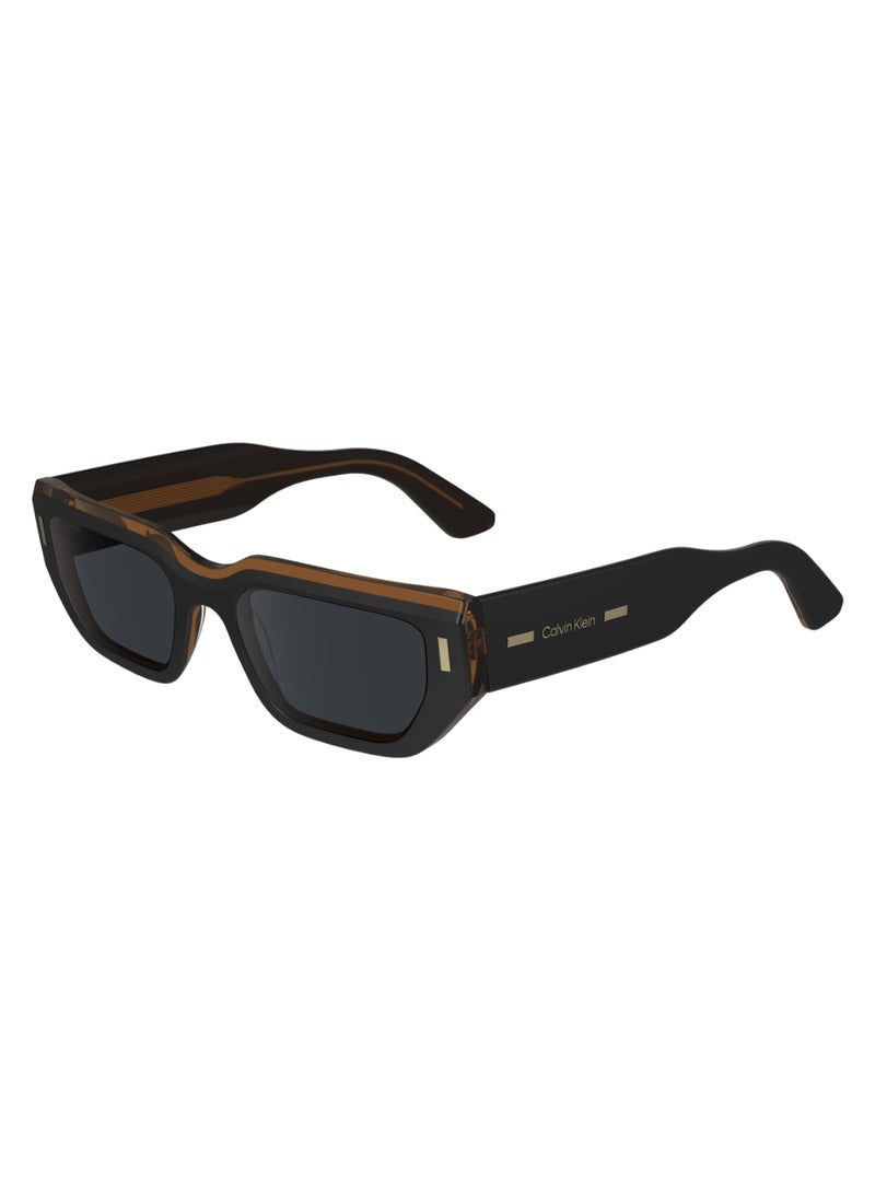 CALVIN KLEIN FULL RIM ACETATE MODIFIED RECTANGLE CALVIN KLEIN SUN CK24500S  5119 (002) BLACK/CHARCOAL  - Image 2