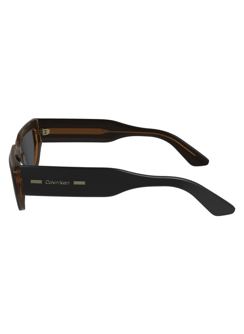 CALVIN KLEIN FULL RIM ACETATE MODIFIED RECTANGLE CALVIN KLEIN SUN CK24500S  5119 (002) BLACK/CHARCOAL  - Image 4