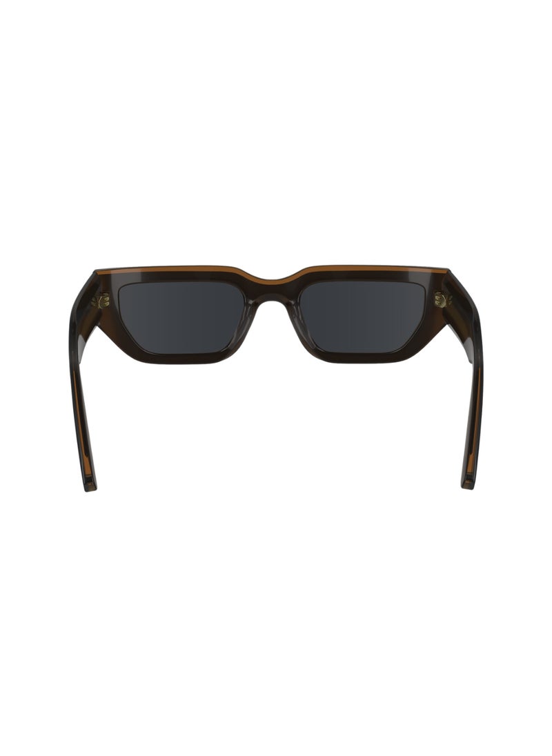 CALVIN KLEIN - FULL RIM ACETATE MODIFIED RECTANGLE CALVIN KLEIN SUN CK24500S  5119 (002) BLACK/CHARCOAL - Image 1