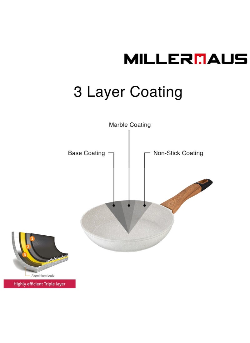 MILLERHAUS - Millerhaus Natural Frypan 30cm Forged Aluminium - Image 1