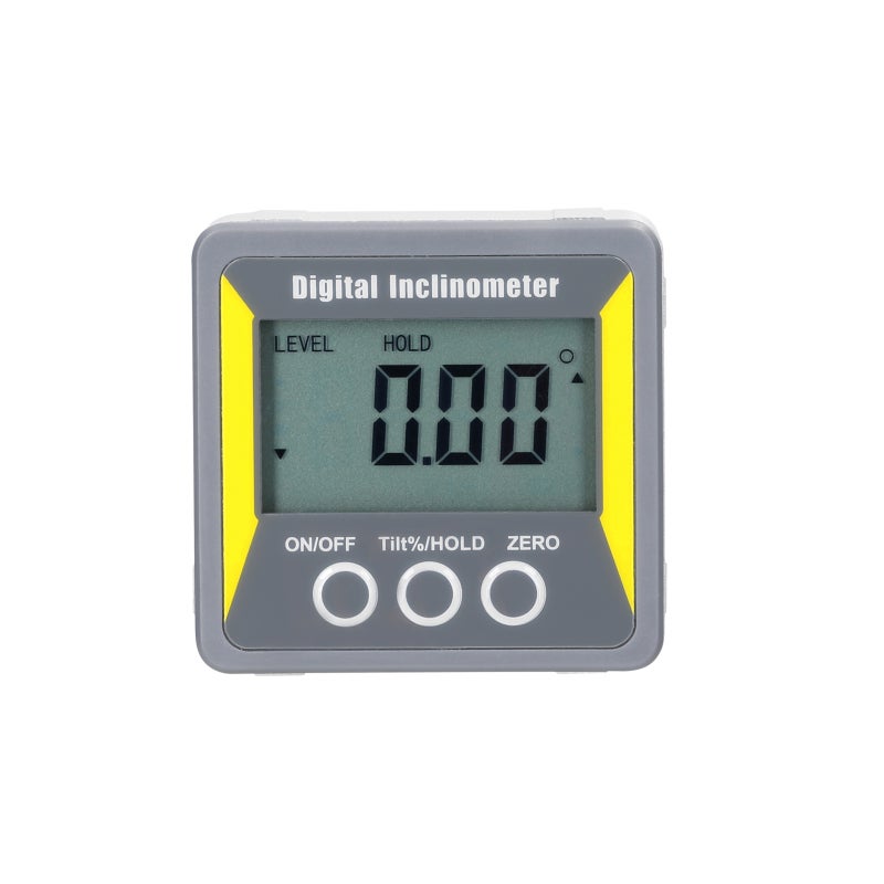 Inclinometer: 4*90° LCD Display Portable Size - Two Measuring Modes Magnetic Level Meter for Wood Processing Auto Repairs Machining Industry - Image 1