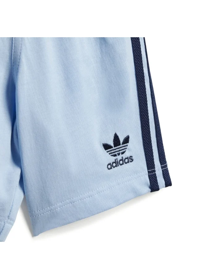 adidas SHORT TEE SET Blue Originals Kids SUITS
