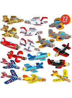 ArtCreativity Foam Gliders For Kids Bulk Set Of 72 Lightweight Planes With Various Designs Individually Packed Flying Airplanes Fun Birthday Party Favors Goodie Bag Fillers Boys And Girls  - Image 1