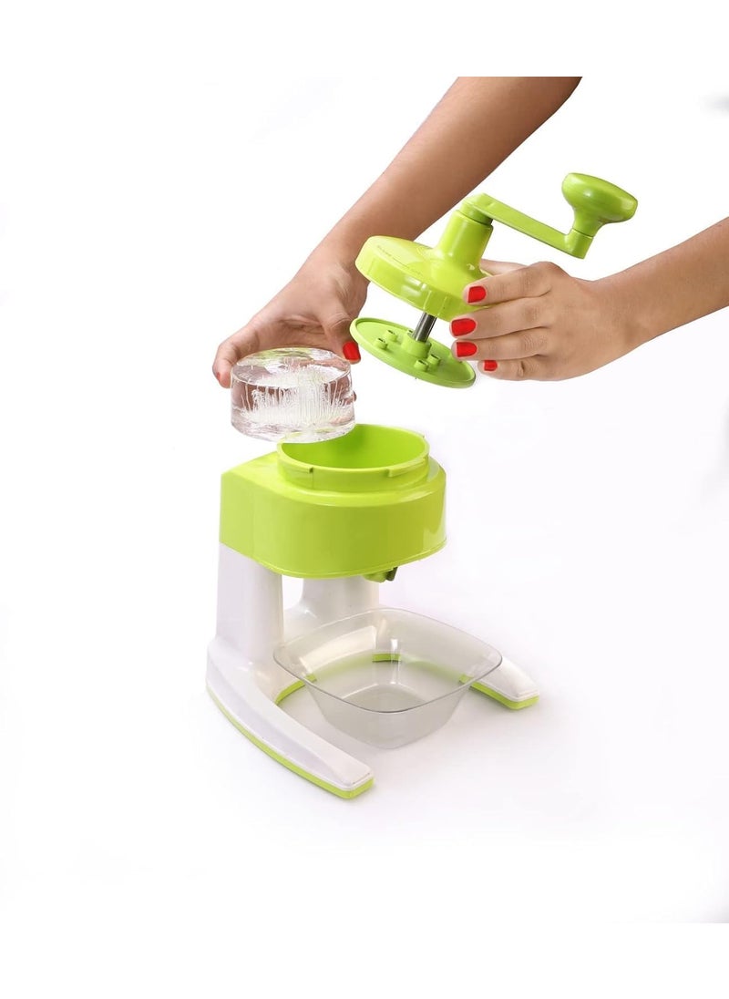 ISOTOPE ISOTOPE Ice Gola Maker Machine Manual ice Gola Slush Maker Machine with Sharp Blades Ice Crusher Snow Grinder 3 Bowl 1 Glass 6 Sticks and 1 Dish Color as Available  - Image 3
