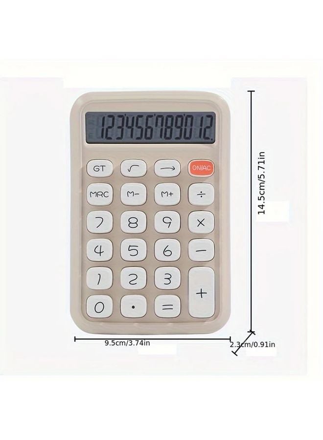 Green Large Button 12 Digit Calculator Portable Multi Function LED Display - Image 3