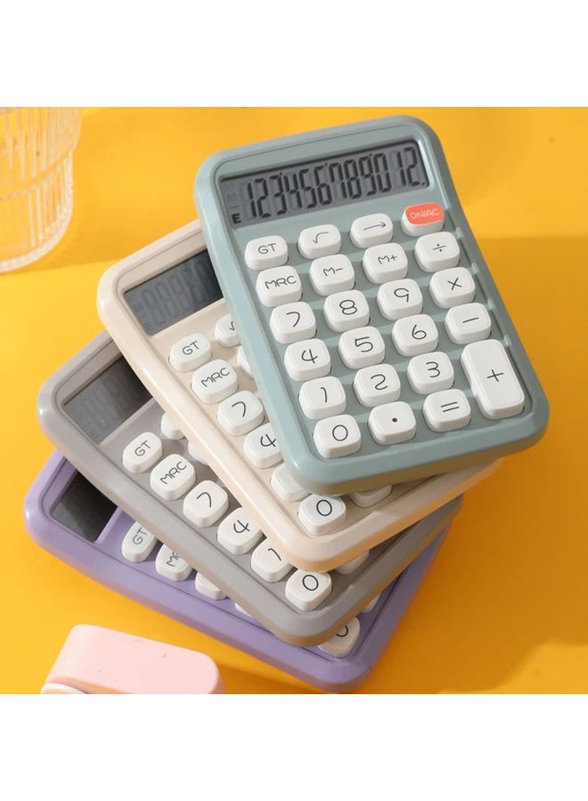 Green Large Button 12 Digit Calculator Portable Multi Function LED Display - Image 5