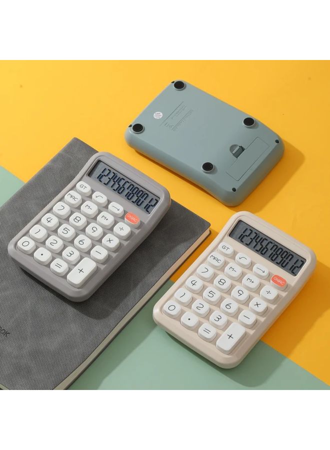 Green Large Button 12 Digit Calculator Portable Multi Function LED Display - Image 4