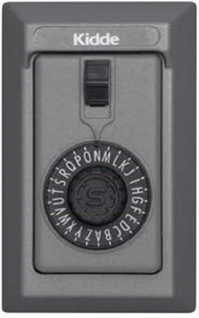 Kidde AccessPoint 001014 KeySafe Original 5-Key Permanent Lock Box with Spin Dial in Titanium Gray