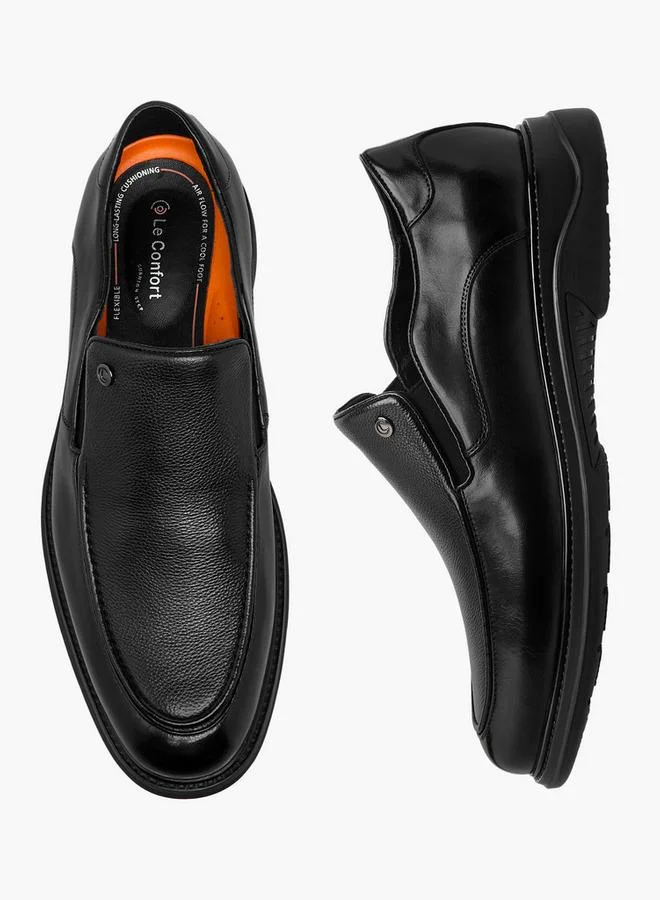 لو كونفورت Men Leather Slip-On Loafers
