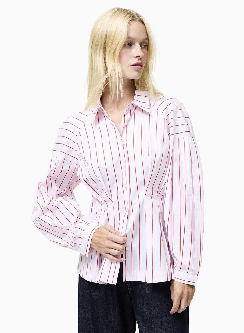 French Connection Cambria Dobby Pleat Shirt - Image 3