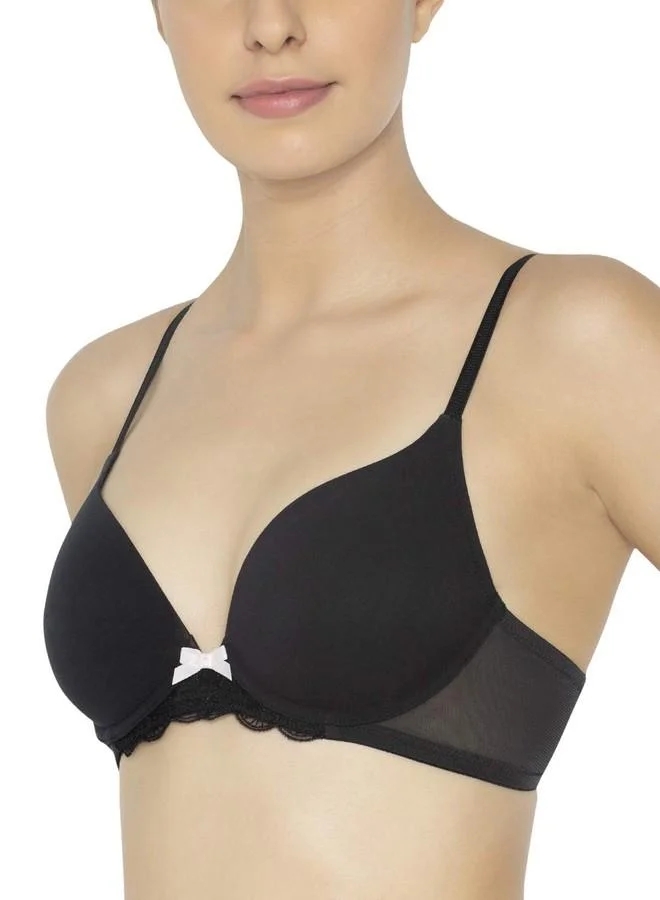 ترايامف Triumph Women's Synthetic Soft Cup Padded Wired Bra (123I051 04_Black_36c)