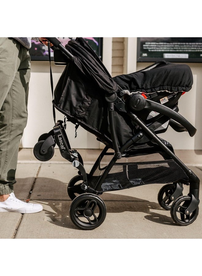 Lascal - Buggyboard Mini Universal Stroller Board Fits 90% Of Strollers Including Uppababy Baby Jogger Bugaboo Stroller Attachment For Toddler To Ride & Stand Max Weight 66 Lbs Black - Image 1