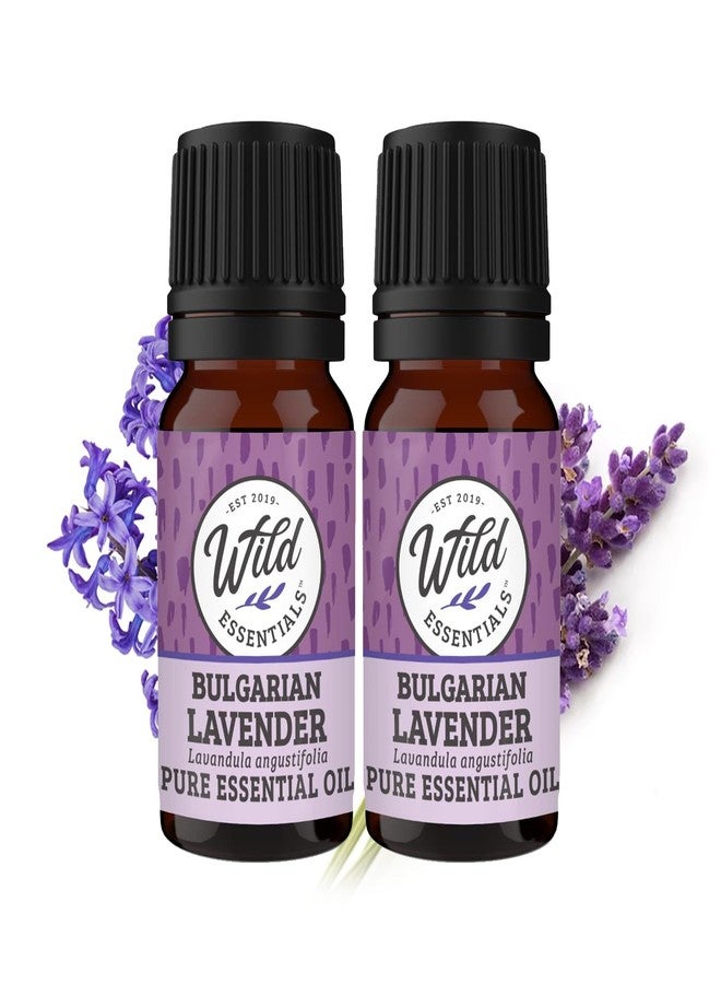 mEssentials Wild Essentials Bulgarian Lavender 100% Pure Essential Oil 2 Pack - 10ml, Therapeutic Grade, Made and Bottled in The USA, Calming - Image 1