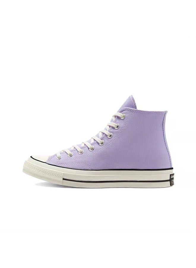 Converse Chuck 70 High-Top Canvas Shoes | Trendy Lavender Purple Casual Sneakers for Men & Women 37SIZE