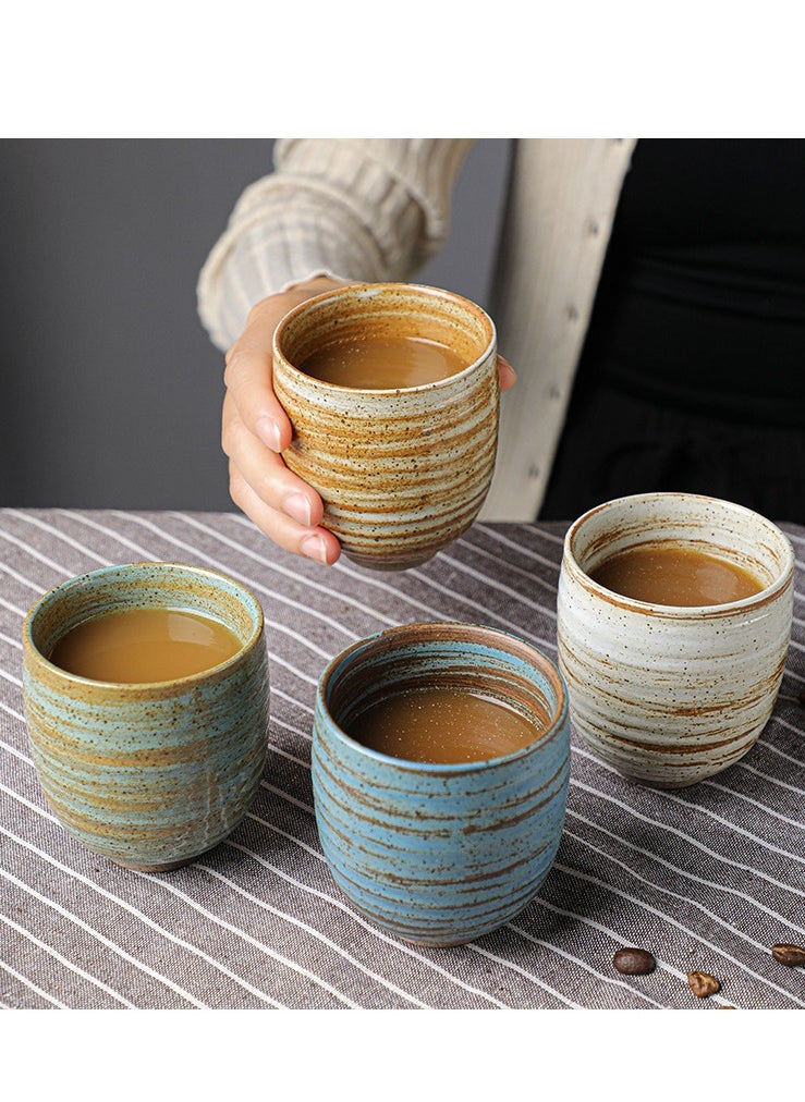 Generic - Jianzhan Ceramic Teacup Kung Fu Tea Set Coffee cup Yerba Mate Set - Ceramic Mate CupSet of 4 (4 colors) - Image 1