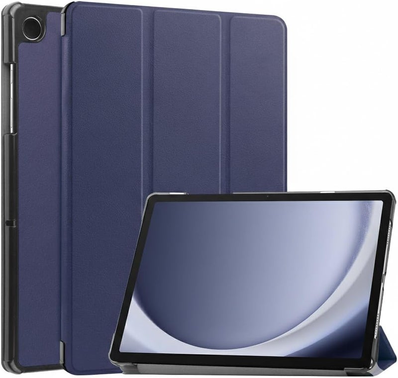 ريكنك حافظة لجهاز Samsung Galaxy Tab A11 / Tab A9 8.7 بوصة 2025/2023، غطاء خلفي صلب ذكي رفيع مع حامل، أزرق داكن - Image 1